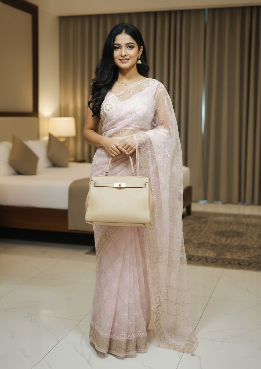 ক্লাসিক অরগাঞ্জা শাড়ি